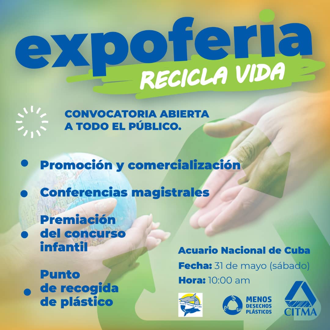 Hoy 31 mayo el Grupo Empresarial de Comercio Interior de la Habana junto con nuestra ruta joven, y participación   de la  EFMC Playa  ,y sus directivos  nos dimos cita en el acuario nacional  dando nuestro aporte de materia prima de plástico para proteger nuestro medio ambiente.