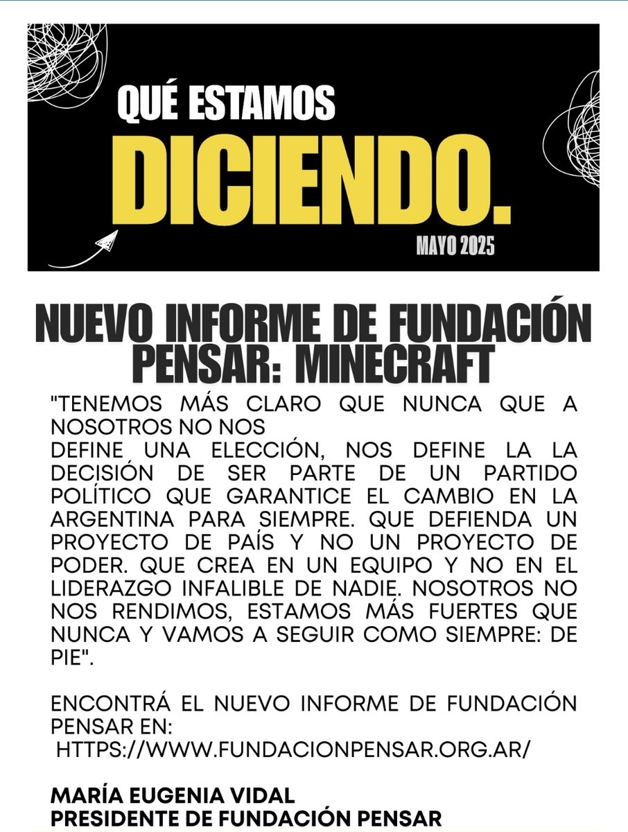 NuevoProSI's tweet photo. Que estamos diciendo
@proargentina https://t.co/nK1UJMD4od
