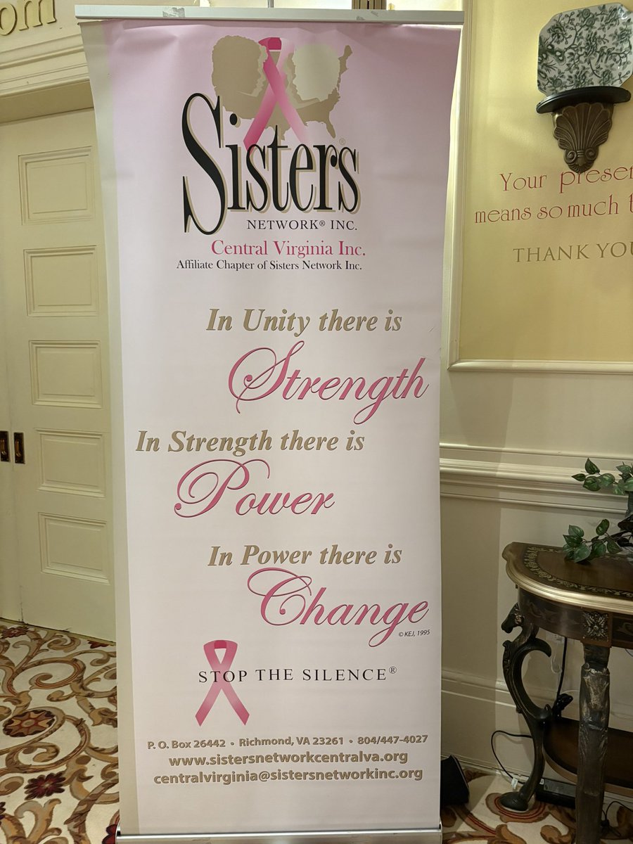 Sisters Network Central Va celebrating 20 years of supporting breast cancer survivors. To celebrate, the best of smooth jazz from Alex Bugnon, Jeanette Harris &amp; Desiree Roots. Honored to emcee 🩷