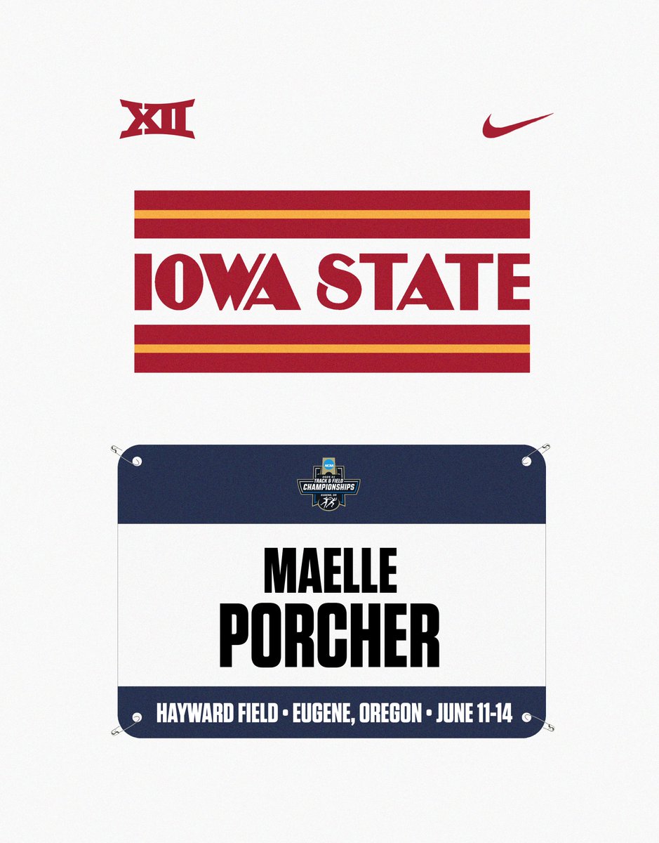 What's next for Maelle? NCAA Championships.

Maelle Porcher is headed back to nationals in the 5K automatically qualifying as she finishes fourth in her heat with 15:55.73!

#CycloneSZN