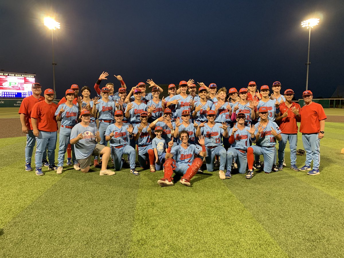 Zach Smith (@byzachsmith) on Twitter photo Final: Midway 4, Prosper 2
The Panthers clinch the series win with a game-winning double play to punch their ticket to the state championship.
<a href="/MidwayBsball/">Midway Baseball</a> is headed to Round Rock. Final: Midway 4, Prosper 2
The Panthers clinch the series win with a game-winning double play to punch their ticket to the state championship.
<a href="/MidwayBsball/">Midway Baseball</a> is headed to Round Rock.