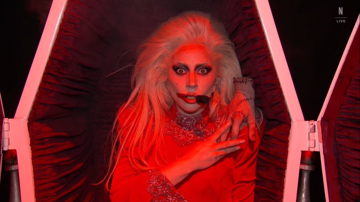 Gaga has concluded her performance at #TUDUM alongside Thing from Netflix’s “Wednesday”.