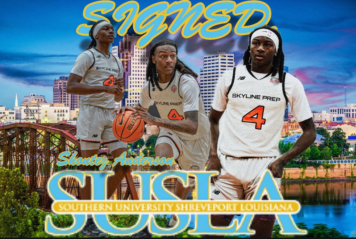 Shontez "tezzert" Anderson  6'8" Power Forward from Skyline Prep National (Phoenix, AZ) has committed to Southern University at Shreveport