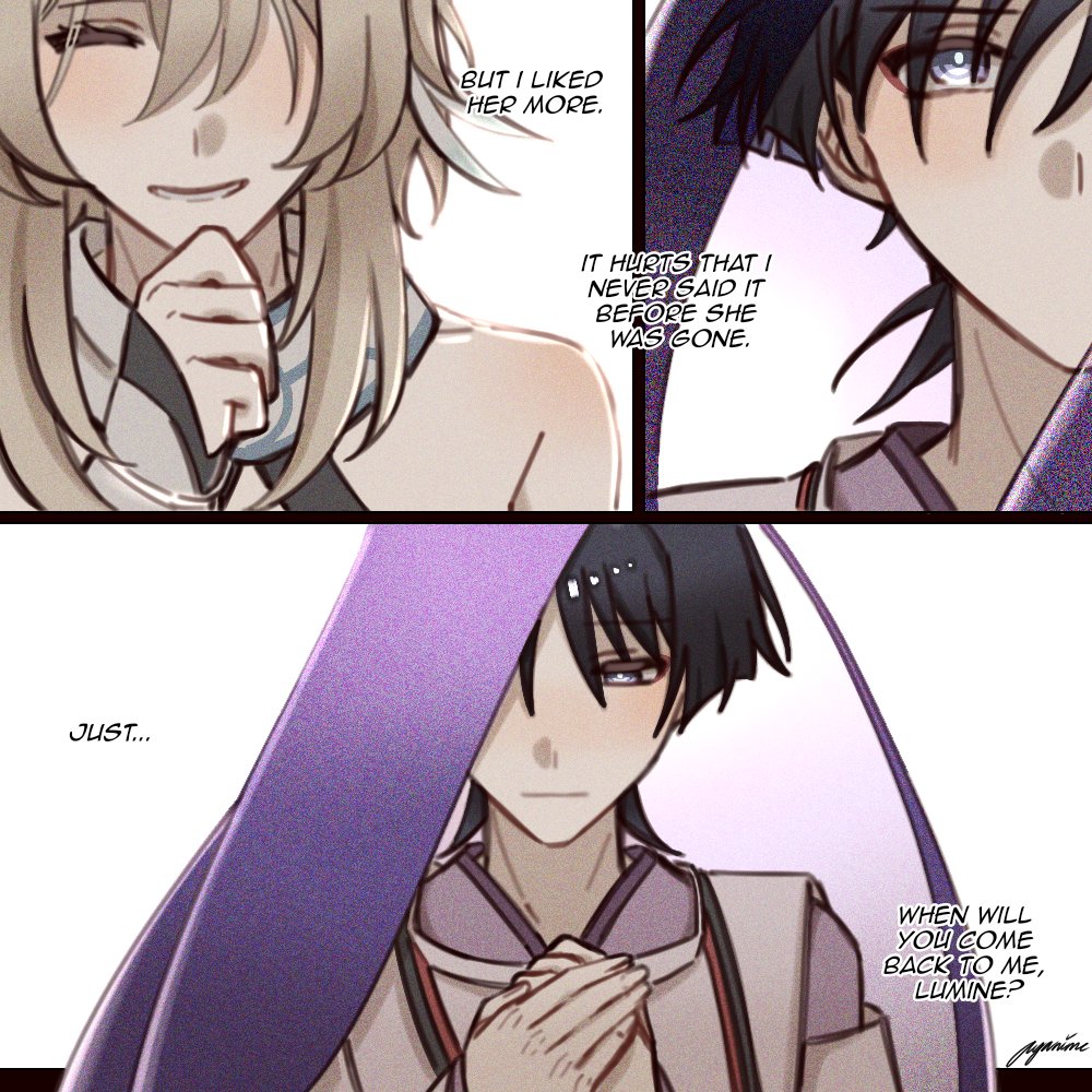 ayanime_aya's tweet image. If Lumine met him in a different timeline...
this was my oomf's idea and was inspired to make it💥💥
#kabulumi #scaralumi