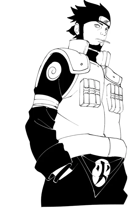 猿飛アスマ
模写NARUTO巻ノ三十二より 