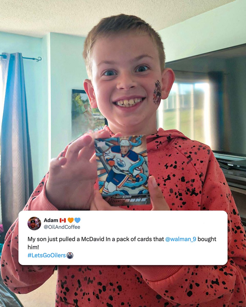 Good guy Jake Walman. ☺️ 

(via <a href="/OilAndCoffee/">Oil And Coffee 🛢 ☕️ 🇨🇦 🍁</a>) 

The #StanleyCup Final begins Wednesday, June 4 between the <a href="/FlaPanthers/">Florida Panthers</a> and <a href="/EdmontonOilers/">Edmonton Oilers</a> at 8p ET on <a href="/NHL_On_TNT/">NHLonTNT</a>, <a href="/SportsonMax/">HBO Max Sports</a>, <a href="/Sportsnet/">Sportsnet</a> and <a href="/TVASports/">TVA Sports</a>!