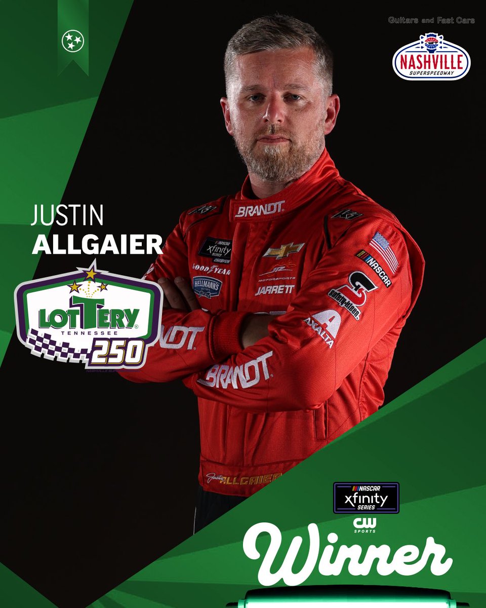 LIL GATOR HIT THE JACKPOT!! 💰

<a href="/J_Allgaier/">Justin Allgaier</a> | #TNLottery250
