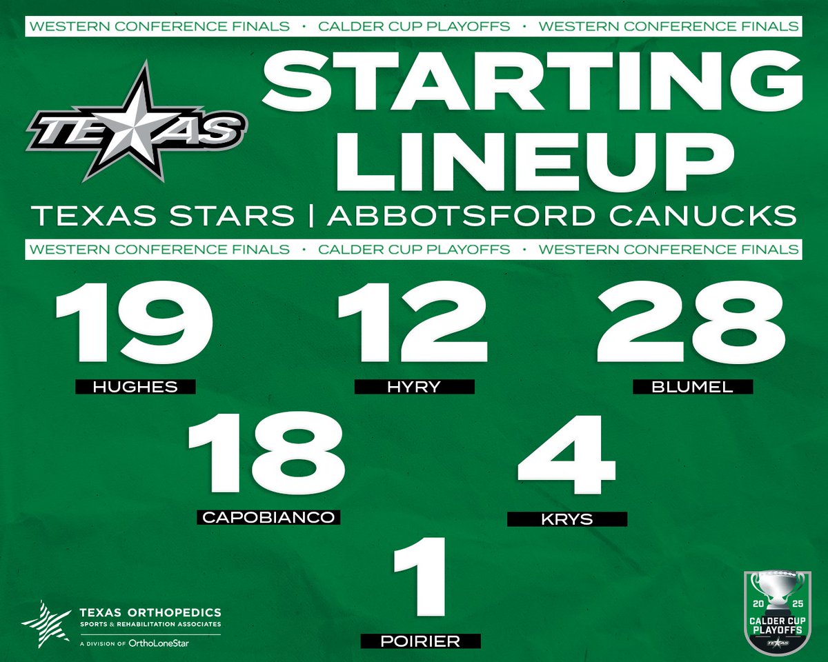 Here's how we'll start Game 2! ⭐
