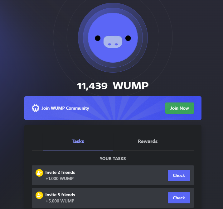 check your wump guys!! wump.xyz/join?ref=93480…

$WUMP on Discord!