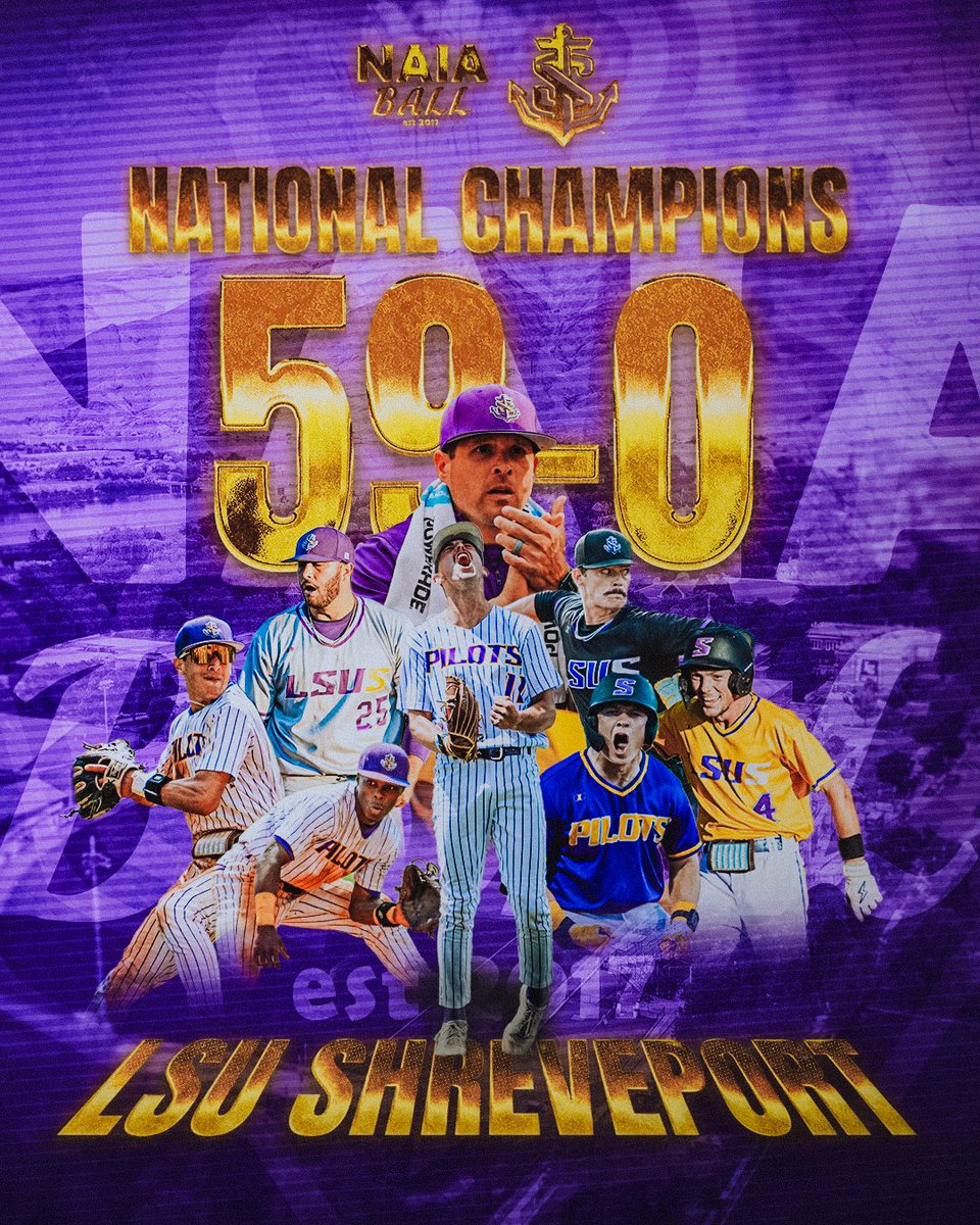Netting Professionals ποΈ (@nettingpros) on Twitter photo βΎ CONGRATULATIONS LSU SHREVEPORT (59-0) & <a href="/bneffendorf/">π½π§ππ ππππππ£ππ€π§π</a> FOR WINNING THE 2025 NAIA NATIONAL CHAMPIONSHIP! π
βΎ #1 LSUS defeated #6 SEU 13-7 to win their first National Championship in program history and complete the perfect season going 59-0! #NAIABall <a href="/LSUS_Baseball/">πππ πππ§ππ«ππ₯π€π§π© π½ππ¨ππππ‘π‘</a> βΎ CONGRATULATIONS LSU SHREVEPORT (59-0) & <a href="/bneffendorf/">π½π§ππ ππππππ£ππ€π§π</a> FOR WINNING THE 2025 NAIA NATIONAL CHAMPIONSHIP! π
βΎ #1 LSUS defeated #6 SEU 13-7 to win their first National Championship in program history and complete the perfect season going 59-0! #NAIABall <a href="/LSUS_Baseball/">πππ πππ§ππ«ππ₯π€π§π© π½ππ¨ππππ‘π‘</a>