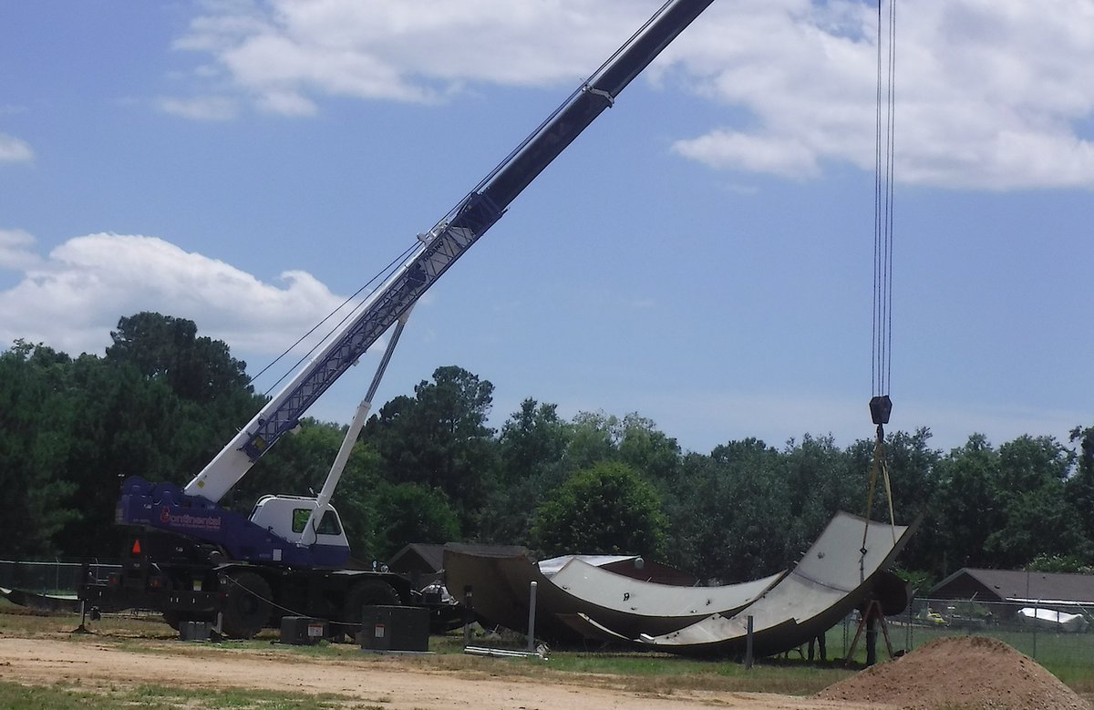 Fairhope_Times's tweet image. Maguire  Iron Inc. of Sioux Falls, South Dakota is the contractor currently  assembling Silverhill's impressive new water tank tower on CR 49 ... using a $2.4  million federal grant.  #silverhillalabama #watertanks #baldwincountyalabama #fairhopetimesnews