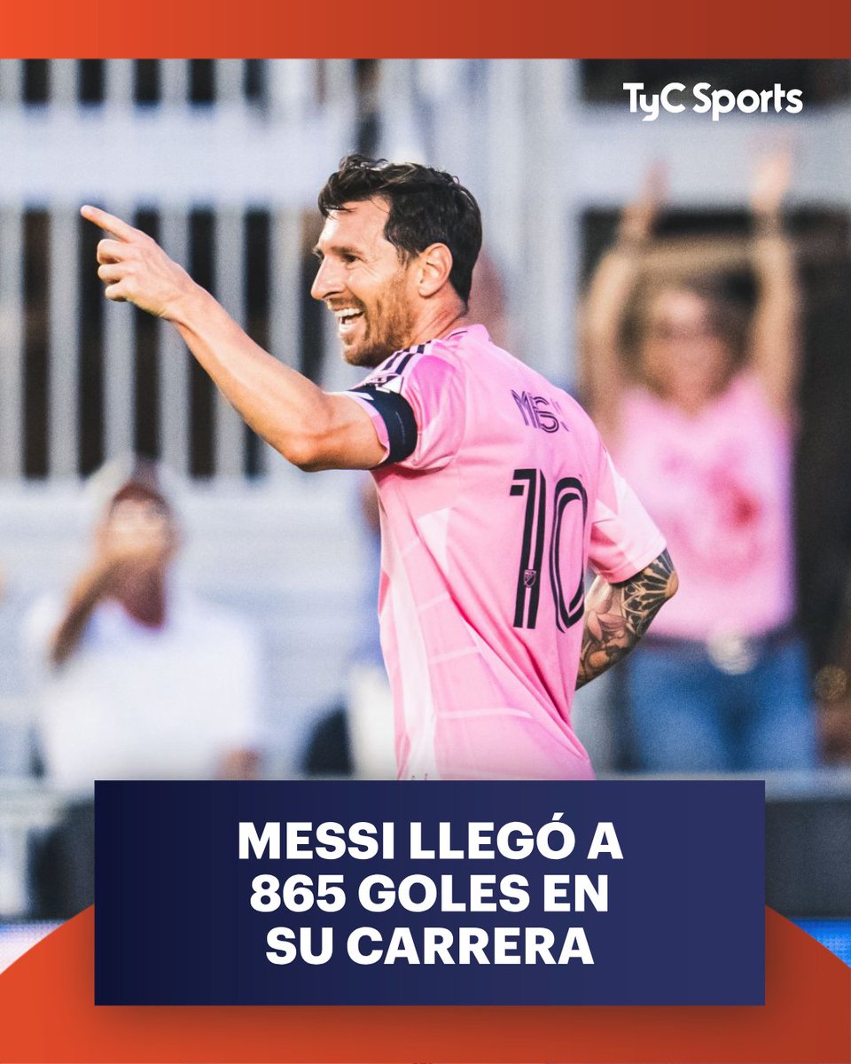 ¡MESSI LLEGÓ A 865 GOLES!

🐐 Leo marcó un doblete en la goleada de Inter Miami ante Columbus y agigantó su inagotable racha goleadora.