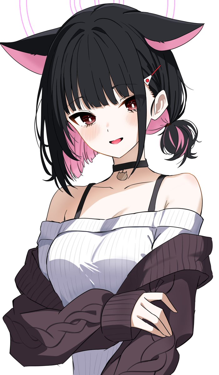 どおぉ？似合ってる？先生。
#ブルアカ #BlueArchive