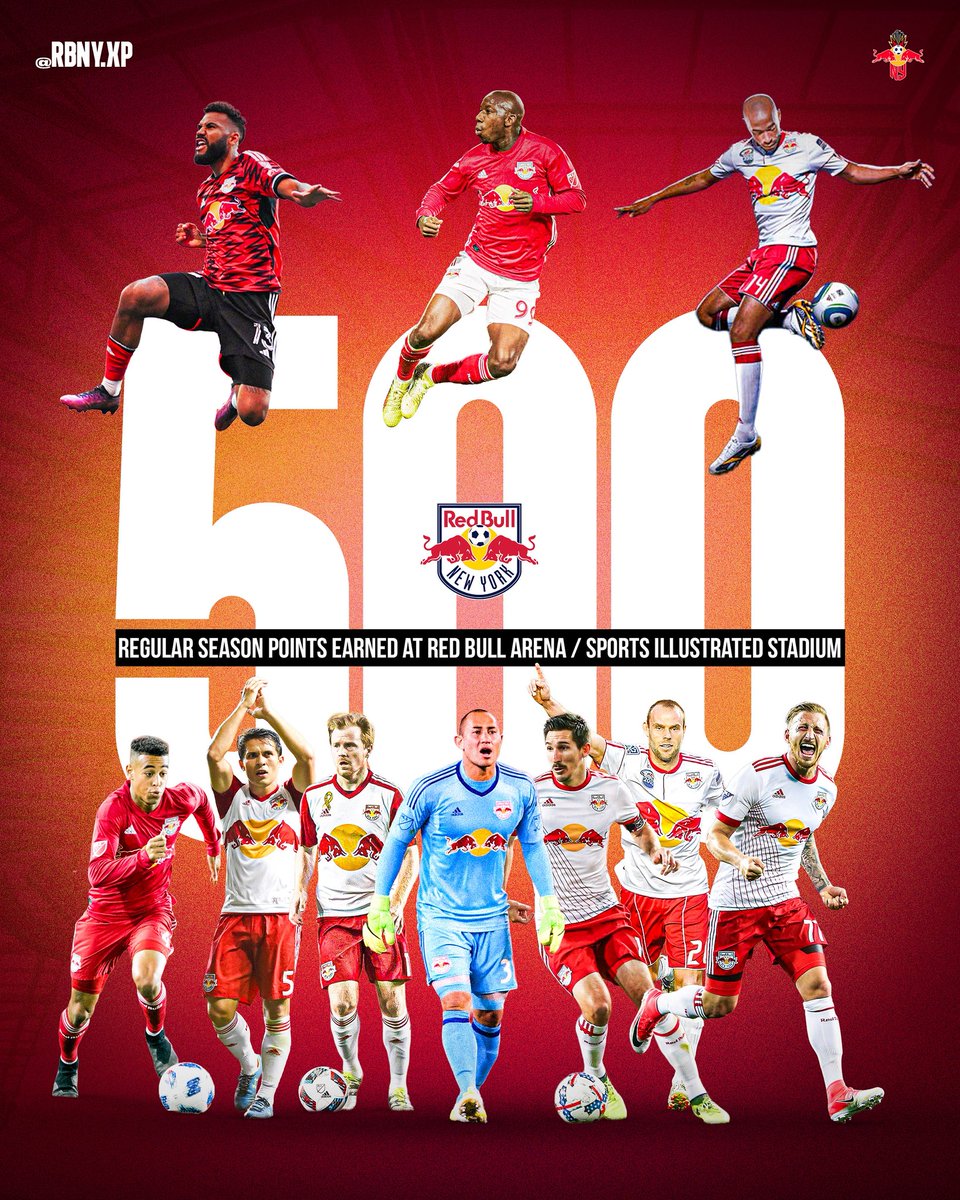 The Red Bulls Experience (@rbnyxp) on Twitter photo #RBNY have now amassed 500 regular season points at Red Bull Arena/<a href="/SI_Stadium/">Sports Illustrated Stadium</a> since the building opened in 2010 — also good for the best home record in the league since 2010.
Graphic by me 👨💻 #RBNY have now amassed 500 regular season points at Red Bull Arena/<a href="/SI_Stadium/">Sports Illustrated Stadium</a> since the building opened in 2010 — also good for the best home record in the league since 2010.
Graphic by me 👨💻