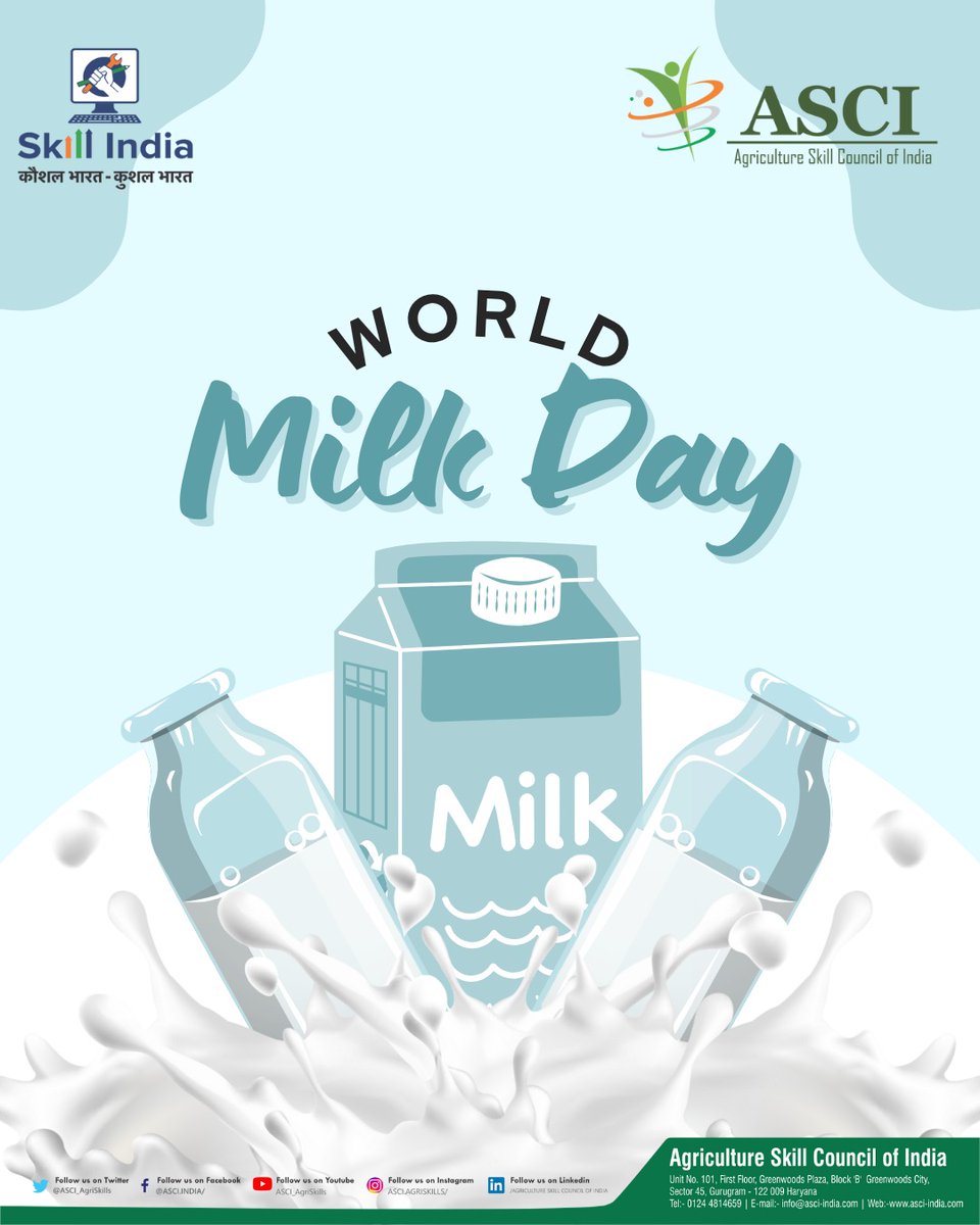 World Milk Day celebrates the power of milk in nurturing health, supporting farmers, and strengthening communities. It reminds us of the vital role dairy plays in building a healthier and more sustainable future.

#WorldMilkDay