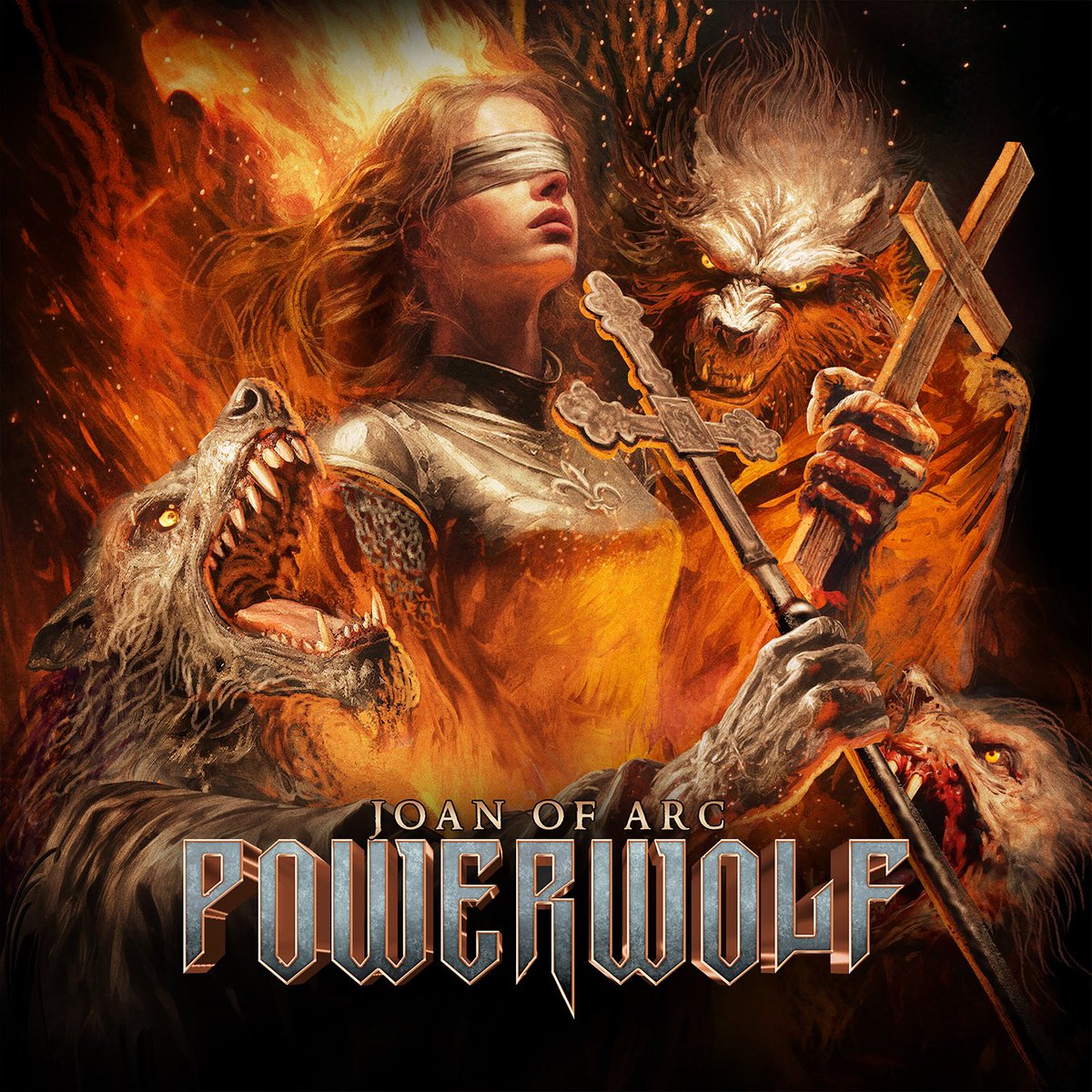 powerwolfband's tweet photo. Inspired by the story of Joan of Arc, we released a new lyric video yesterday - from our latest album "Wake Up the Wicked". Here’s the official artwork by Péter Sallai. Have you watched it yet? - https://t.co/2Su4ZaFvEo #powerwolf #joanofarc https://t.co/tVYPjHR4AD