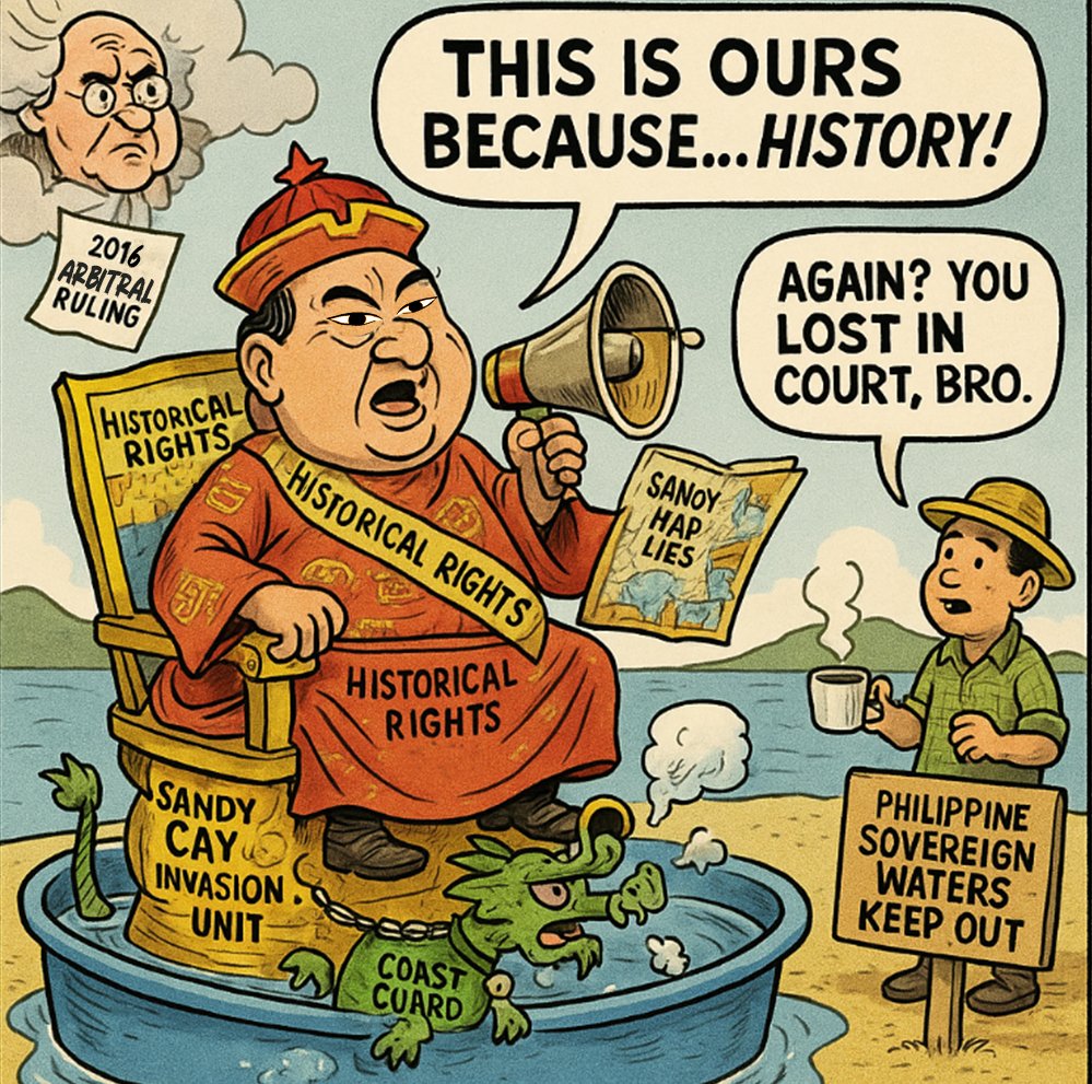 ALT_wps's tweet photo. China’s lies won’t rewrite the map. Sandy Cay is ours. No propaganda or bullying can erase that truth. The world must call out this aggression. #WestPhilippineSea #StandWithThePhilippines 🇵🇭
READ FULL ARTICLE: https://t.co/qipQJRNzqd https://t.co/VAmL3UZlQS