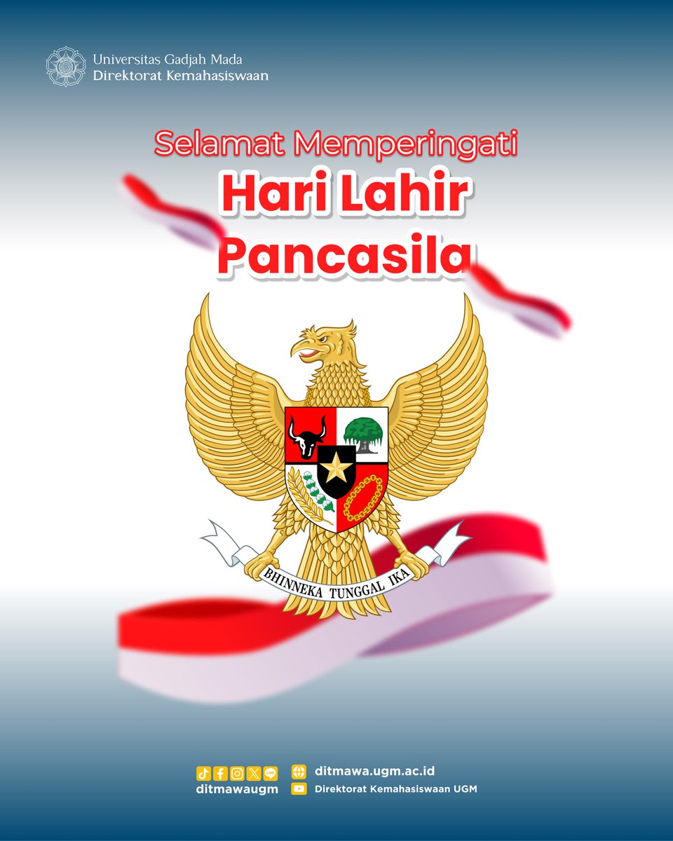 Selamat memperingati Hari Lahir Pancasila 🇮🇩