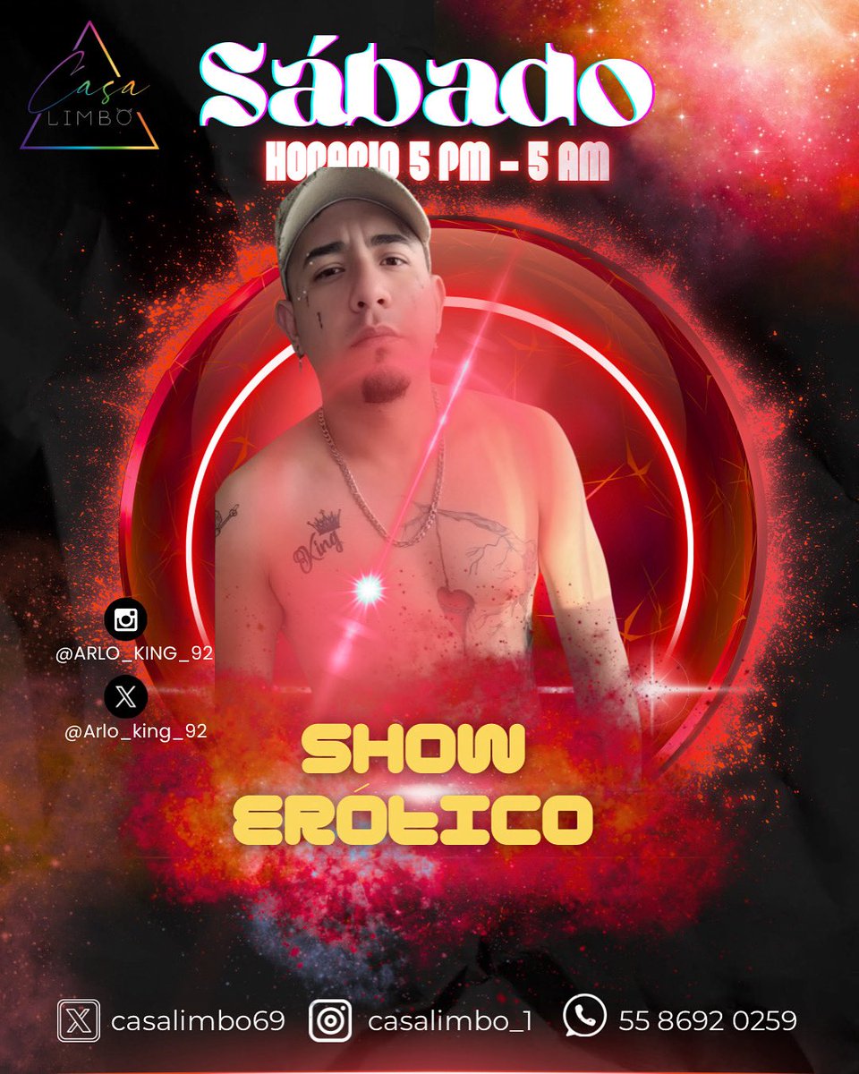 ‼️ Hoy contamos con show erótico! No te puedes perder a nuestro amigo <a href="/reydechocolat3/">ReyDeChocolate</a> 🫦✨

⏰ 5 pm a 5 am

✨¡Te esperamos! 

<a href="/CasaLimboxxx/">Casa Limbo</a> 
<a href="/RamirezDanthe/">Danthe Ramírez ACTIVO/NO MENORES DE EDAD🔞 entrete</a> 
<a href="/Rafa_moreno20cm/">Rafael</a> 
<a href="/RealRocker86/">RealRocker</a> 
<a href="/ChakalitoX18/">ChakalitoX18</a> 
<a href="/sicariasoy__/">Marlon Castillo 🍆</a> 

#casalimbo69 #limbo #gay #crusing #edodemexico