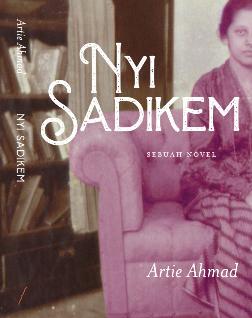 Persiapan akan terbit alias coming soon. Kover novel terbaru saya yg akan diterbitkan Penerbit Marjin Kiri. 'Nyi Sadikem' merekam kehidupan seorang perempuan yg terlahir dengan nama Elizabeth van Kirk, yg kemudian bersilih menjadi Nyi Sadikem. Segera ....