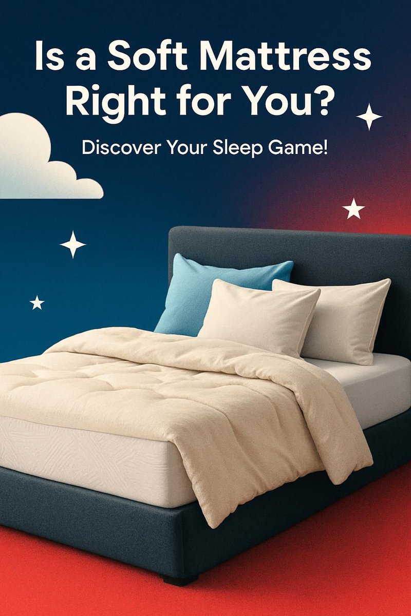 ShopSleepology's tweet image. Wondering if a soft mattress is right for you? 🤔 Dive into our Mattress Firmness Guide and discover how these cozy beds can transform your sleep game! 🌙💤 

Visit us online at shopsleepology.com

#MattressGuide #SoftMattresses #SleepBetter #Sleepology