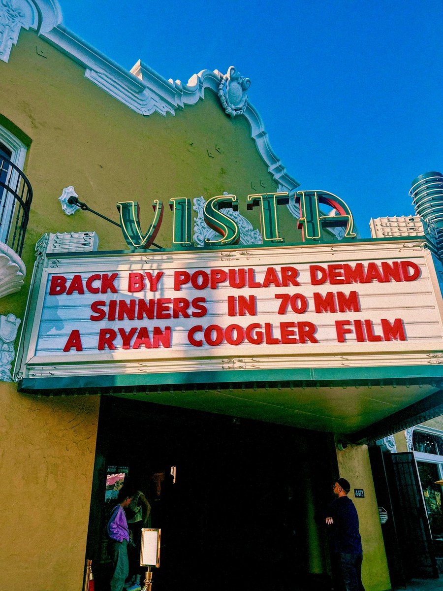 just saw sinners in 70 mm 🩸