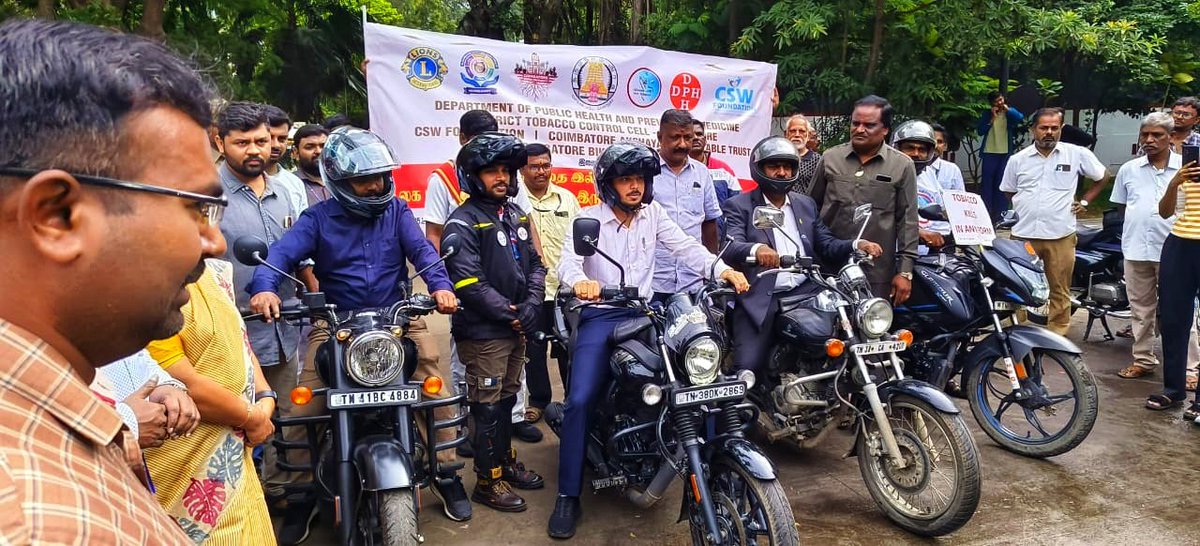 cbebikersoffcl's tweet photo. World No Tobacco Day Motorbike Rally - Coimbatore Bikers Community May 31 2025 https://t.co/XYdCtA48vE