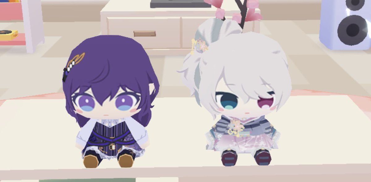 ニゴミクさんのぬい早速作ってまふゆのと一緒に並べてみた！！！！可愛いーーーー！！！！