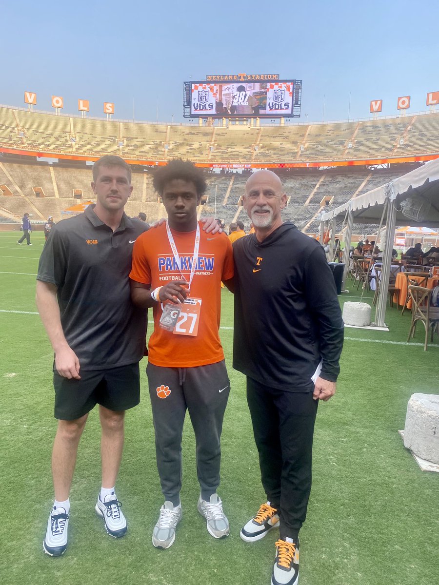 Kevin Caldwell Jr. (@kjcaldwell12) on Twitter photo Really enjoyed my time visiting the University of Tennessee today! <a href="/RecruitPViewFB/">Parkview Football Recruiting</a> <a href="/coachclack23/">Adam Clack</a> <a href="/COACH_GOODWELL/">Tim Goodwell</a> <a href="/MrHorne20/">Jason Horne</a> <a href="/ChadSimmons_/">ChadSimmons</a> @On3Recruits <a href="/najehwilk/">Najeh Wilkins</a> <a href="/MattDeBary/">Matt DeBary</a> <a href="/BVEvery/">Barry Every</a> <a href="/RecruitGeorgia/">Recruit Georgia</a> <a href="/Rivals/">Rivals</a> <a href="/247recruiting/">247Sports Recruiting</a> <a href="/coachjoshheupel/">Josh Heupel</a> <a href="/Coach_Nez_/">Willie Martinez</a> <a href="/CoachLiamGray/">Liam Gray</a> Really enjoyed my time visiting the University of Tennessee today! <a href="/RecruitPViewFB/">Parkview Football Recruiting</a> <a href="/coachclack23/">Adam Clack</a> <a href="/COACH_GOODWELL/">Tim Goodwell</a> <a href="/MrHorne20/">Jason Horne</a> <a href="/ChadSimmons_/">ChadSimmons</a> @On3Recruits <a href="/najehwilk/">Najeh Wilkins</a> <a href="/MattDeBary/">Matt DeBary</a> <a href="/BVEvery/">Barry Every</a> <a href="/RecruitGeorgia/">Recruit Georgia</a> <a href="/Rivals/">Rivals</a> <a href="/247recruiting/">247Sports Recruiting</a> <a href="/coachjoshheupel/">Josh Heupel</a> <a href="/Coach_Nez_/">Willie Martinez</a> <a href="/CoachLiamGray/">Liam Gray</a>
