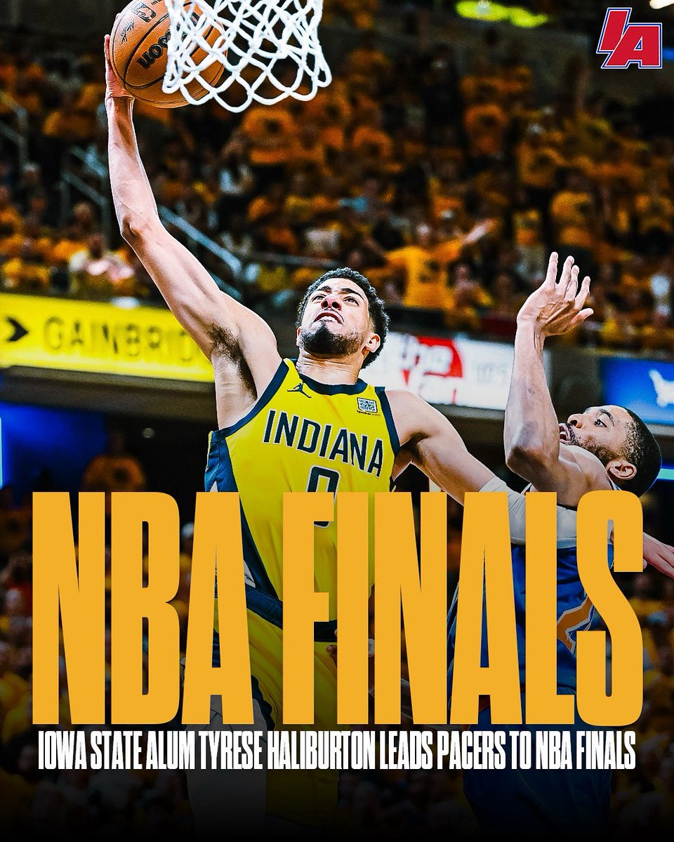 Tyrese Halliburton and the Pacers have advanced to the NBA Finals after taking down the Knicks in the Eastern Conference Finals! 🔥

#IAbasketball X #cyclones