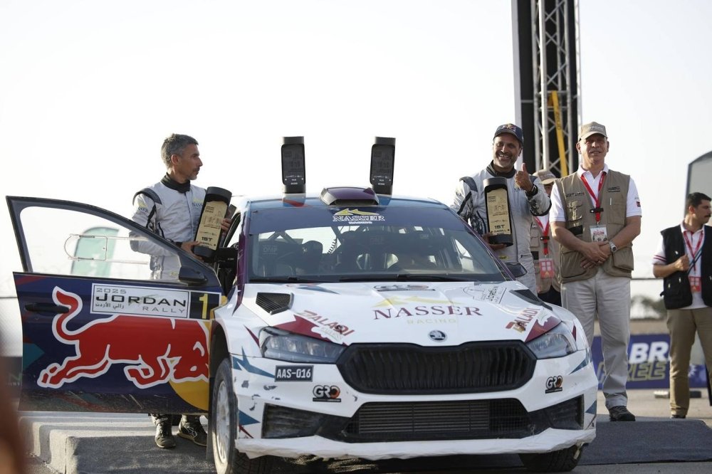 alkassenglish's tweet image. Nasser Al Attiyah dominates the Jordan Rally, claiming his 17th win at the event and a record 90th MERC career victory!  With 4/4 wins this season, he and co-driver Candido Carrera are on track for a historic 20th regional title. #MERC #JordanRally #Qatar