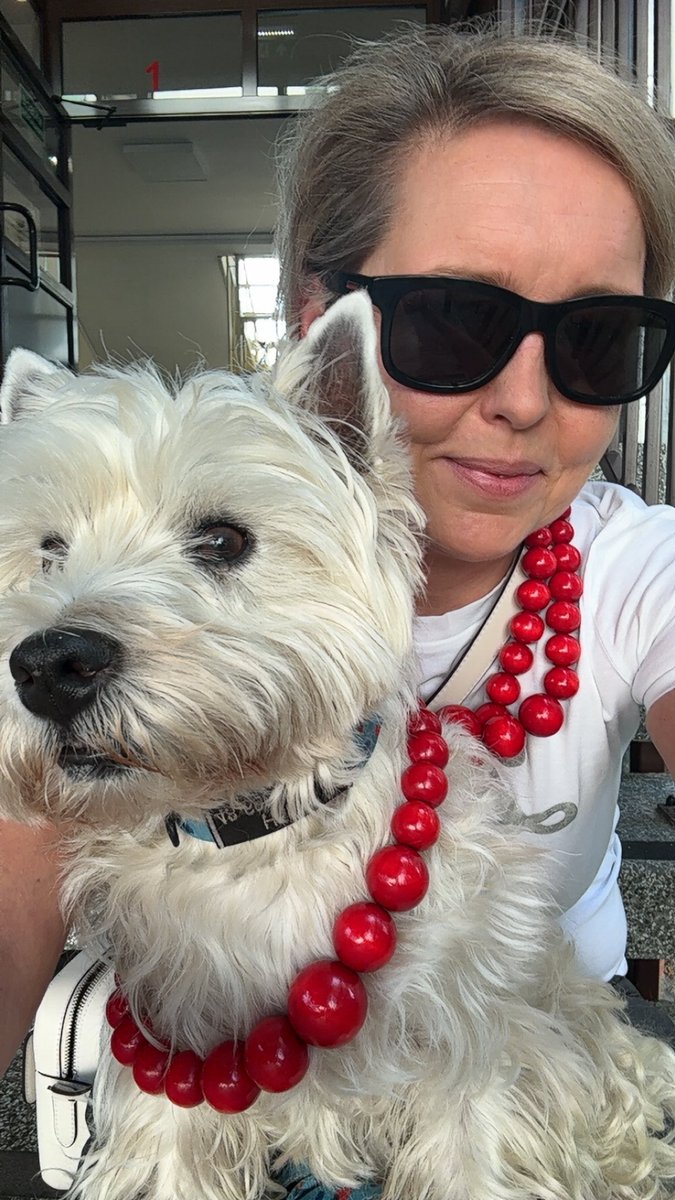 Nie spać! Głosować! My z Heniutkiem już,  w ramach porannego spaceru