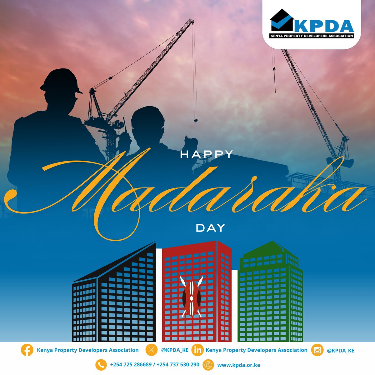 Happy Madaraka Day!As a partner in national transformation,  today we are reminded that real freedom is about dignity. 

Housing, infrastructure, and cities that serve people; not just markets, are how we honour our freedom.