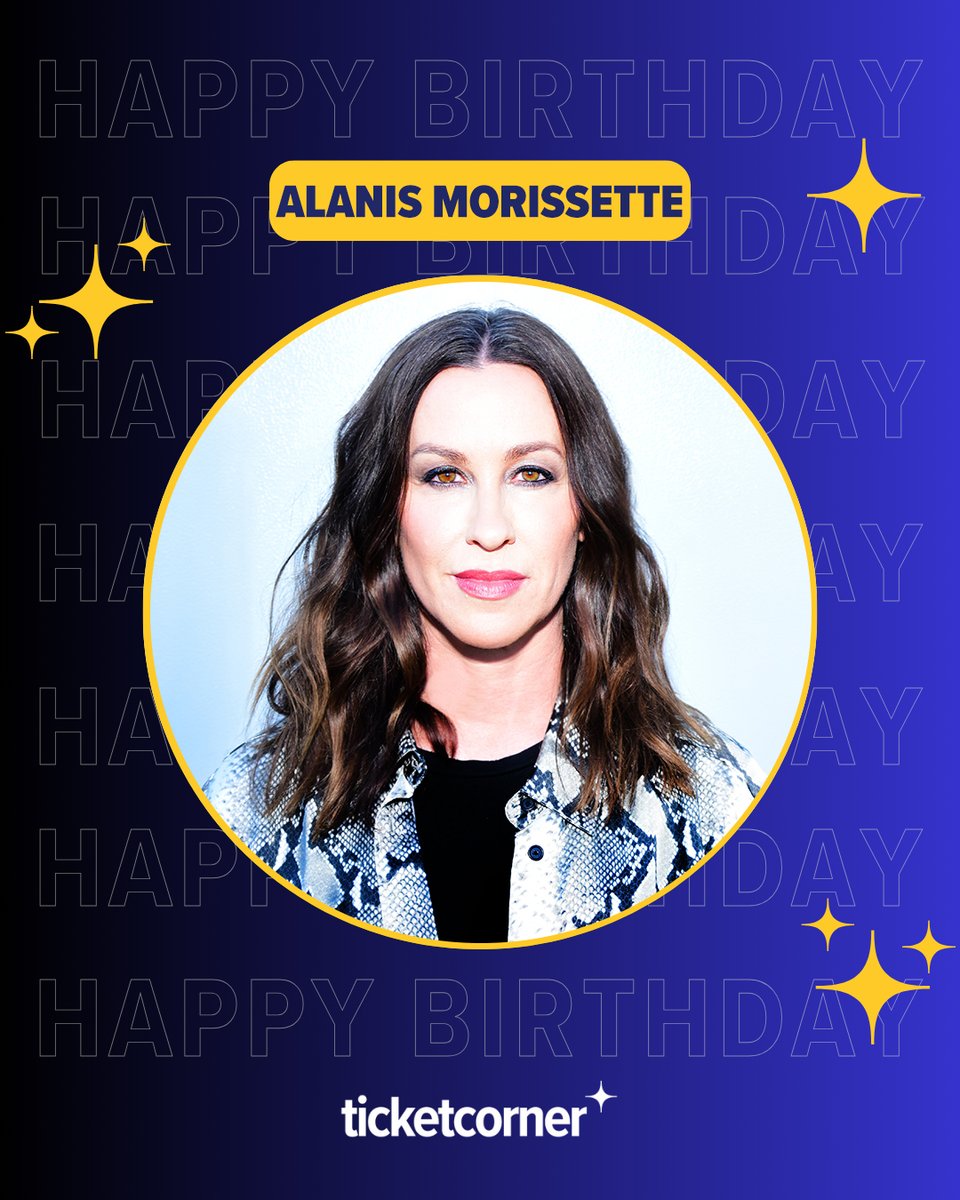 Ticketcorner Romandie (@ticketcorner_r) on Twitter photo 🌟 Ironic? Non. Incontournable? Oui.
#AlanisMorissette fête son anniversaire aujourd’hui, et vous pourriez fêter avec elle le 19 juillet au <a href="/MontreuxJazz/">Montreux Jazz Festival</a> Festival 🎶
Les derniers 🎫 sont là: brnw.ch/AlanisMontreux… ⬅️ #Ticketcorner 🌟 Ironic? Non. Incontournable? Oui.
#AlanisMorissette fête son anniversaire aujourd’hui, et vous pourriez fêter avec elle le 19 juillet au <a href="/MontreuxJazz/">Montreux Jazz Festival</a> Festival 🎶
Les derniers 🎫 sont là: brnw.ch/AlanisMontreux… ⬅️ #Ticketcorner
