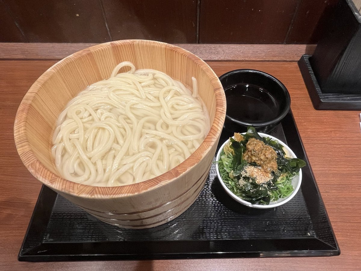 孤独のドラめし！
釜揚げうどん(得)
at丸亀製麺
※オフピークかつ近くコインパーキングでない店舗まで遠出。