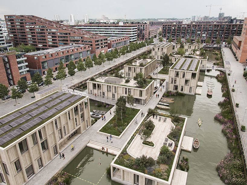 designboom's tweet photo. MAST plans a floating district for #rotterdam, responding to urban housing needs without extending land footprint 🐟 https://t.co/6shWpsPNPS https://t.co/GoYgB8j3y9