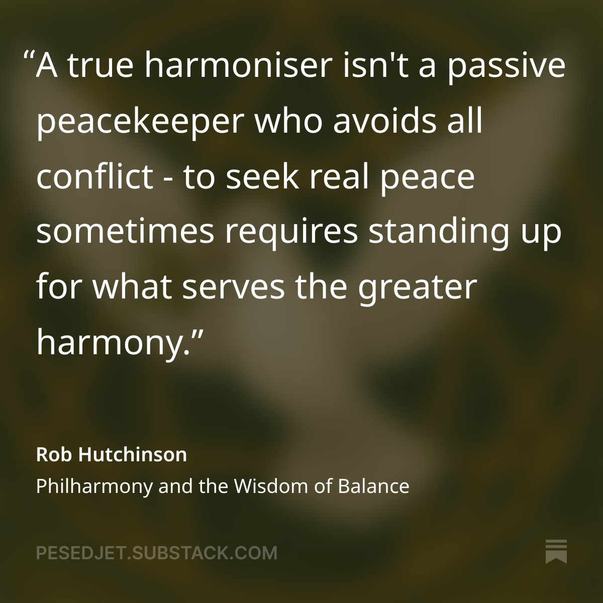Is Type 9 the most poorly described of the #Enneagram types? The image of a sleepy Type 9 is often a long way off from the inner experience of a person with a strong drive to stand up for what serves the greater harmony. 
#Type9

open.substack.com/pub/pesedjet/p…
