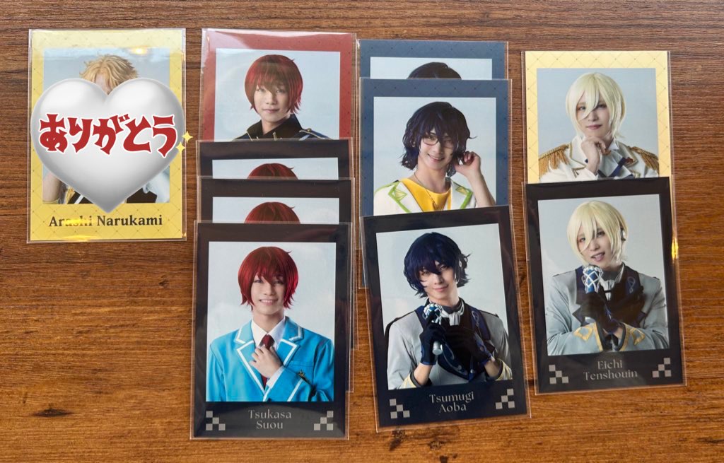 mifi_fi's tweet photo. 【交換】 舞台 あんさんぶるスターズ！ あんステ チェクメ チェキ アクスタ ランブロ 特典

譲: 嵐、司、英智、つむぎ

求:レオ、泉、or定価

本日6/1会場手渡し。
お気軽にお声掛け下さい。 https://t.co/WwB0aFnoT3
