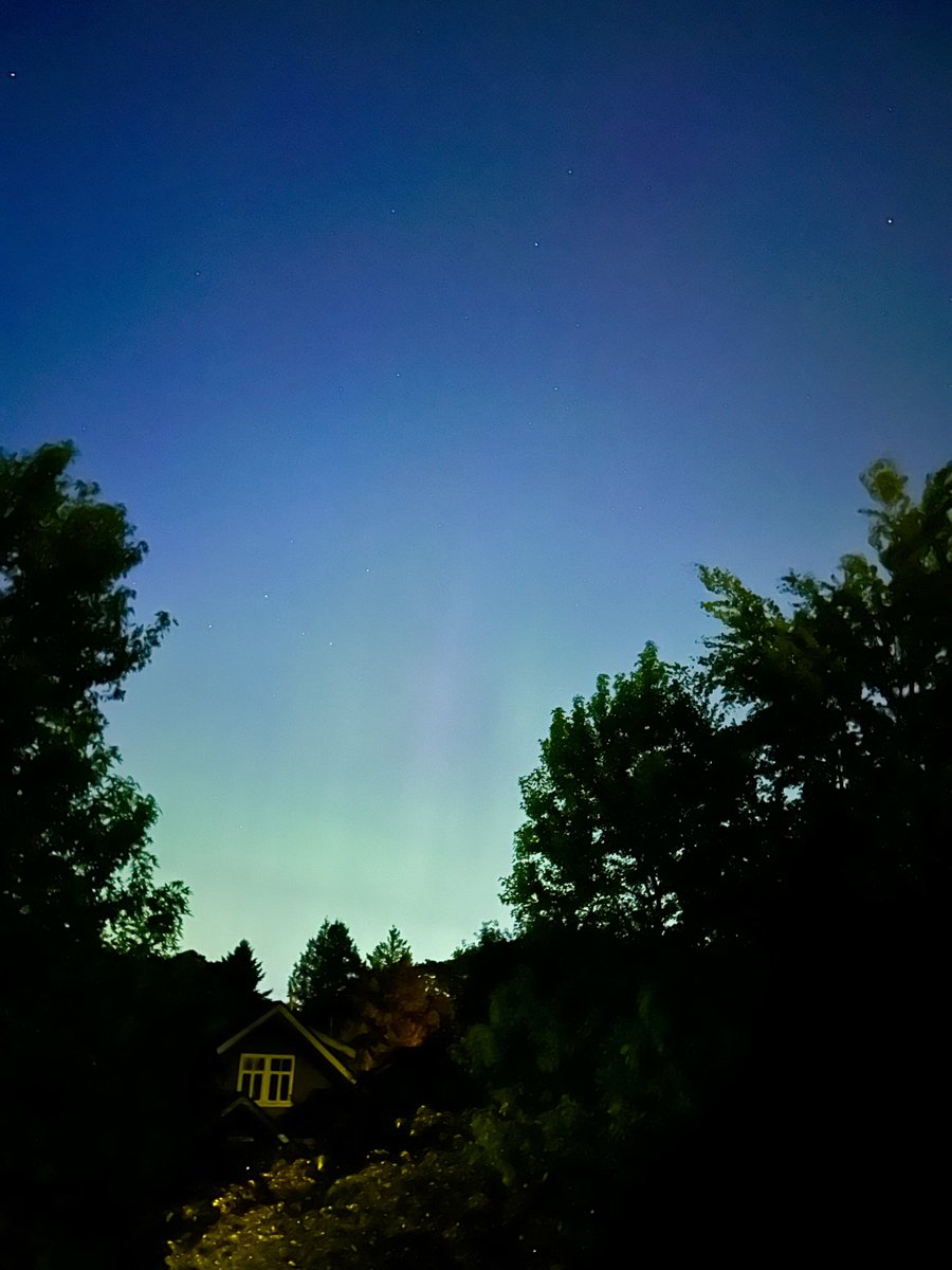 Faint aurora from our bedroom window tonight in Vancouver!