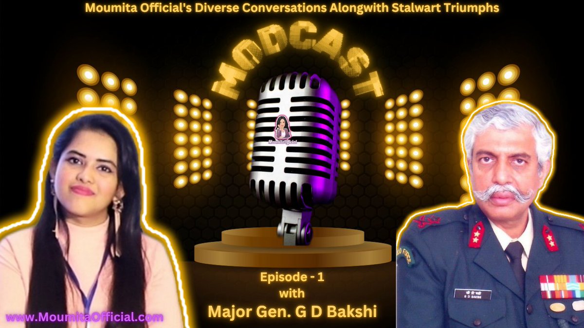 🎖️ On the birth anniversary of Respected <a href="/GeneralBakshi/">Maj Gen (Dr)GD Bakshi SM,VSM(retd)</a> Uncle,  presenting once again — my First #MODCAST Ep. where he shared profound insights &amp; invaluable life experiences that continue to inspire us all.🇮🇳
🎙️ Watch the full episode here:
🔗 youtu.be/4yYnyx5ksDw?si…
Jai Hind 🕊️