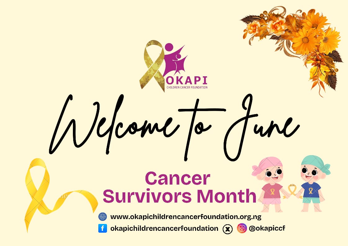 Okapiccf's tweet image. May June be kind to us all.

This month, we will be celebrating the braveness and resilience of champs who have fought and beat cancer and also telling you how you can be involved. 

Together, we can help them thrive and not just survive.

Happy New Month.