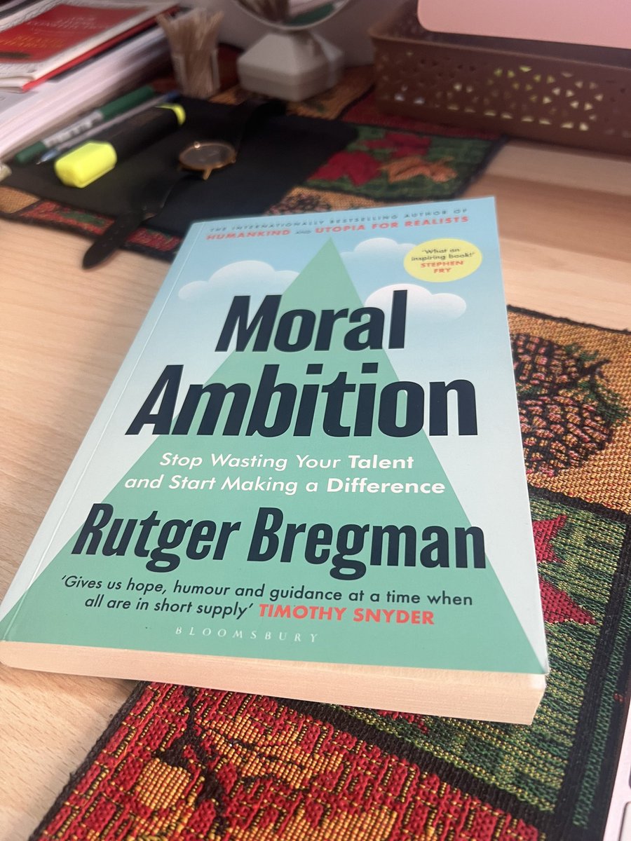 Just finished reading Moral Ambition by Rutger Bregman—and honestly, it hit me hard in the best way. It made me rethink what it means to "do good." It’s not just about being kind or well-meaning…