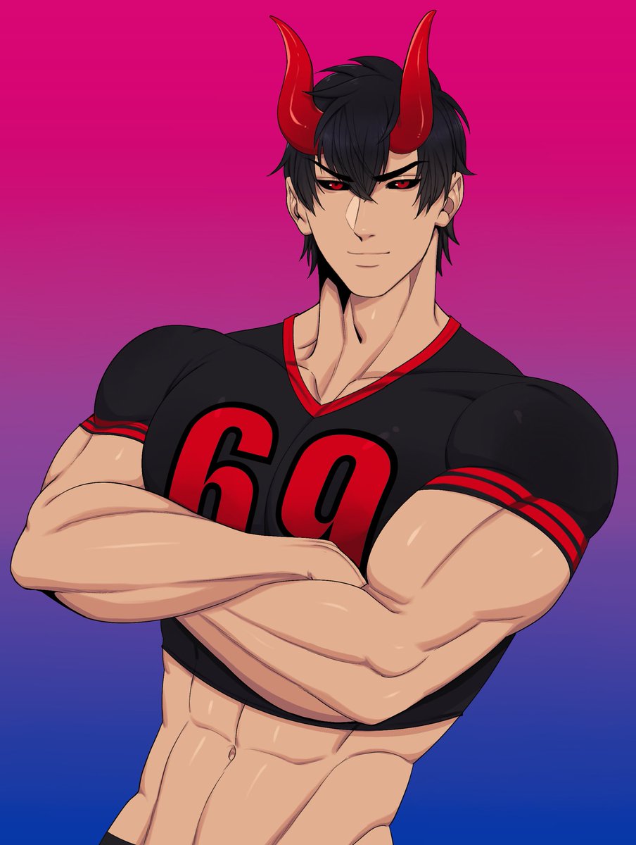 Happy Pride Month! 🌈 🎉 

🎨 by the lovely <a href="/bolloxxxz/">Bolloxxxz 🔞 🔥COMMISSIONS OPEN🔥</a> ❤️

#PrideMonth #BIPride #Vtuber