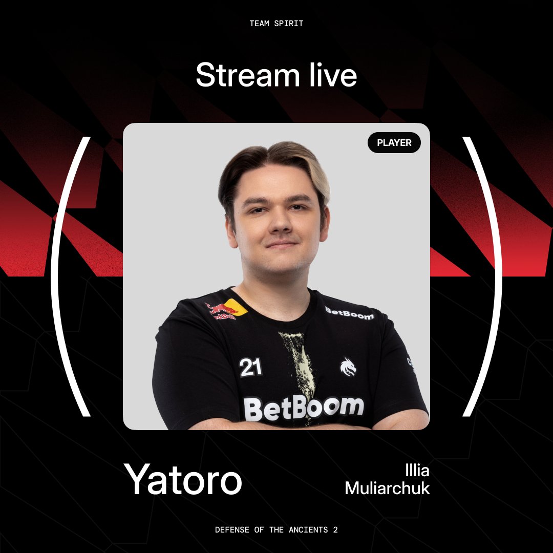 Yatoro's morning stream is up! 🌅 

🔴 twitch.tv/yatoroxx