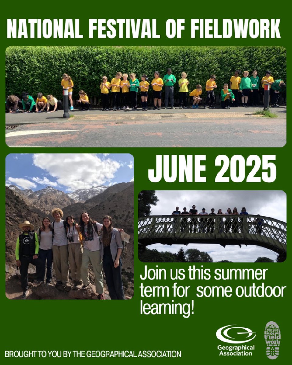 #NationalFestivalofFieldwork #getoutside and do some subjects outdoors! #maths #science #history #art #geography
