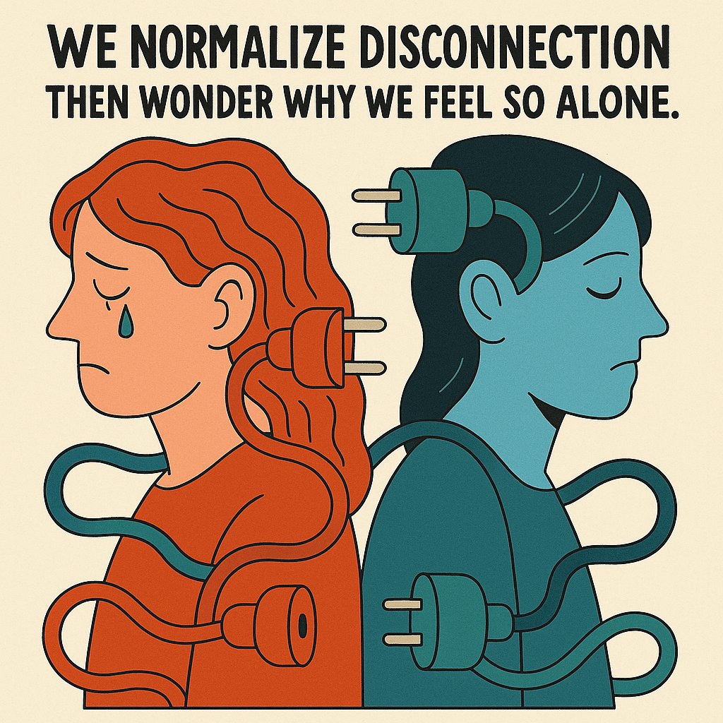 ibexdream's tweet image. We normalize disconnection   
Then wonder why we feel so alone.

#social #truth #modernlife #alone #sadness