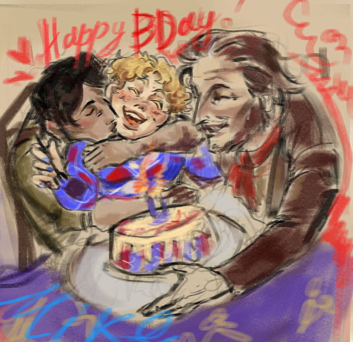 Happy birthday our beloved circus star! (And happy pride month) 
誕生日おめでとう､ マイク🤹
＃マイク・モートン誕生日2025 
#フラバルー記念日2025 
#曲芸師生誕祭2025
 #mikemorton #IdentityV #idv #第五人格