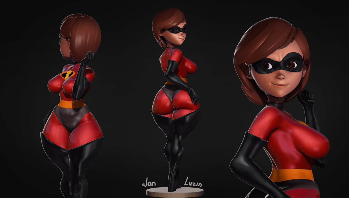 Somehow I decided to review the Incredibles recently, It's strange how as a child I didn't notice all the charms of this character =D #Incredibles #3d #art #HelenParr
