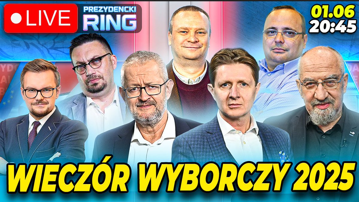 karol_plewa's tweet photo. Pierwsze wyniki wyborów, analizy i komentarze dziś od godz. 20:45 w #PrezydenckiRing na kanale Super Ring.
Goście: @R_A_Ziemkiewicz, @MarcinPalade, @lkwarzecha, @rafalhubert, @artbaroficjalny i prof. Witold #Modzelewski
Link wklejam w komentarzu. Nie przegapcie!
@se_pl https://t.co/8Ll0KzG9u3