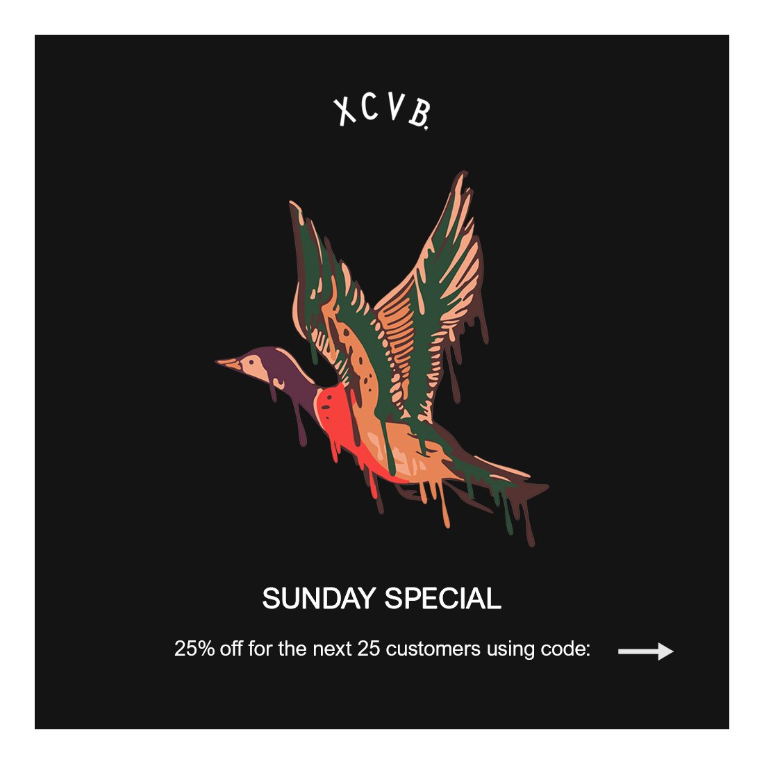 XCVBclothing's tweet photo. Sunday Special running for the first 25 orders!
https://t.co/HxnCMJn79p https://t.co/EnC87B46LS